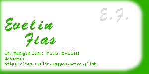 evelin fias business card